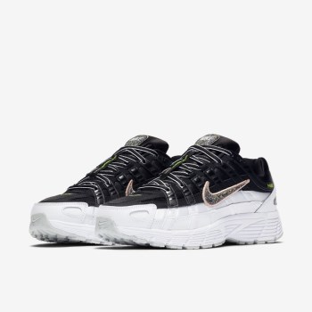 Nike P-6000 SE - Nagyobb Gyerek Utcai Cipő - Fekete/Fehér/Korall/Színes